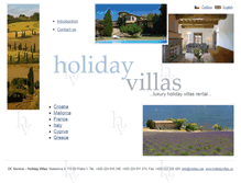 Tablet Screenshot of holidayvillas.cz