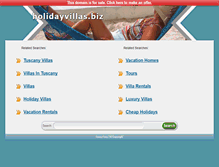 Tablet Screenshot of holidayvillas.biz